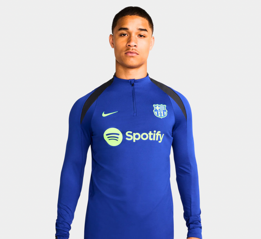 Barca Training zipper jersey Printed & With embroidered patch versions