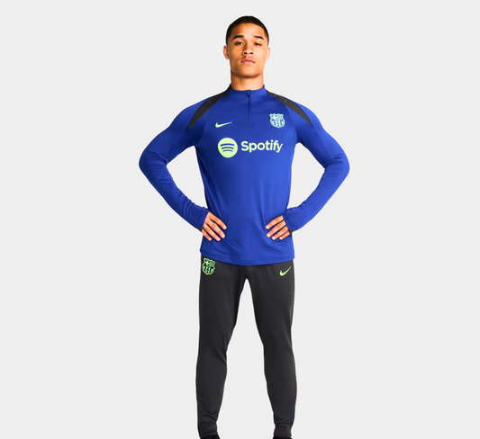 Barca Training zipper jersey Printed & With embroidered patch versions