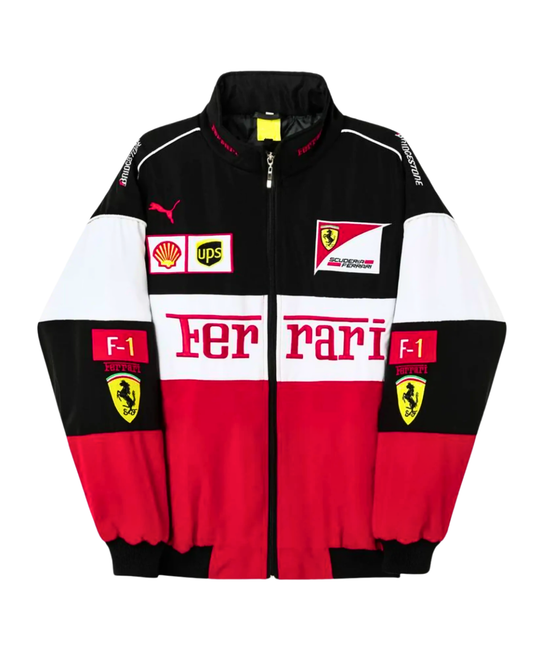 F1 ferrari multicolour jacket Embroidered