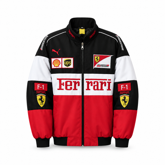 F1 ferrari multicolour jacket Embroidered
