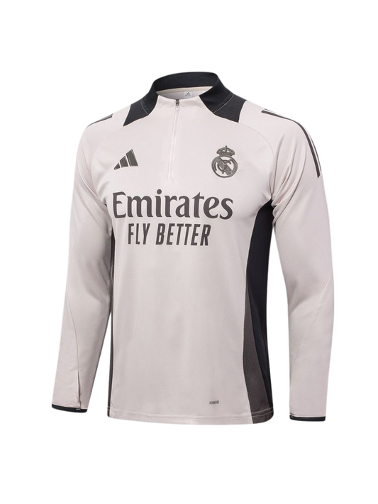 Soccer quarter zipper real madrid Printed