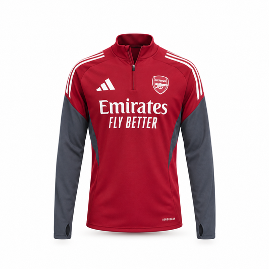 Red Arsenal Training Zipper Embroidered